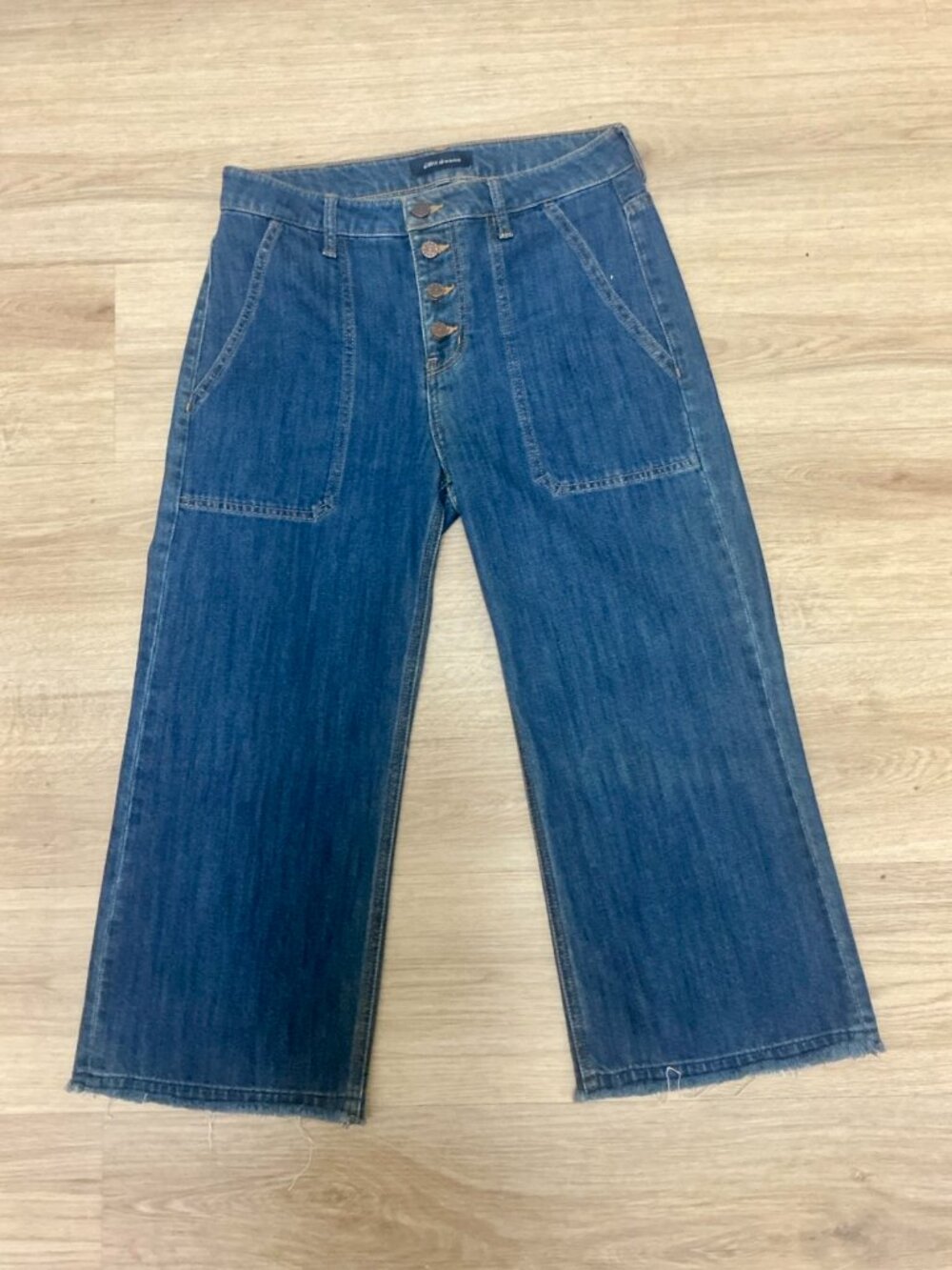 Ei8ht Dreams Cropped Wide Leg Jeans Dark Wash Size 27
